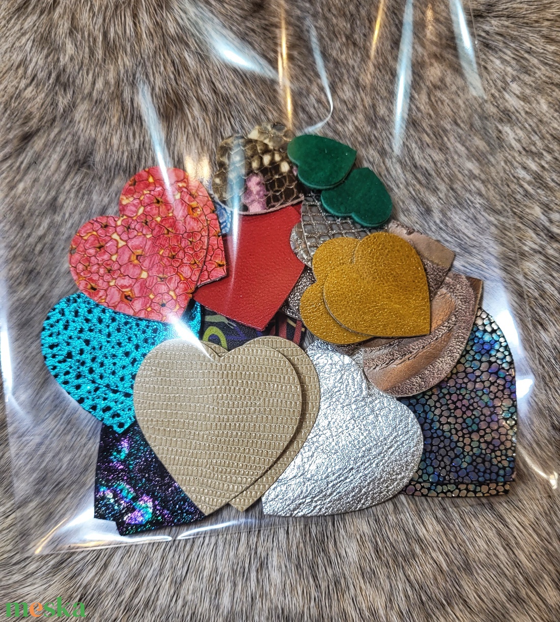 LoveCraft 11 - valódi bőr alkotó csomag - kellékek & szerszámok - rövidáru - maradék bőr anyag - Meska.hu