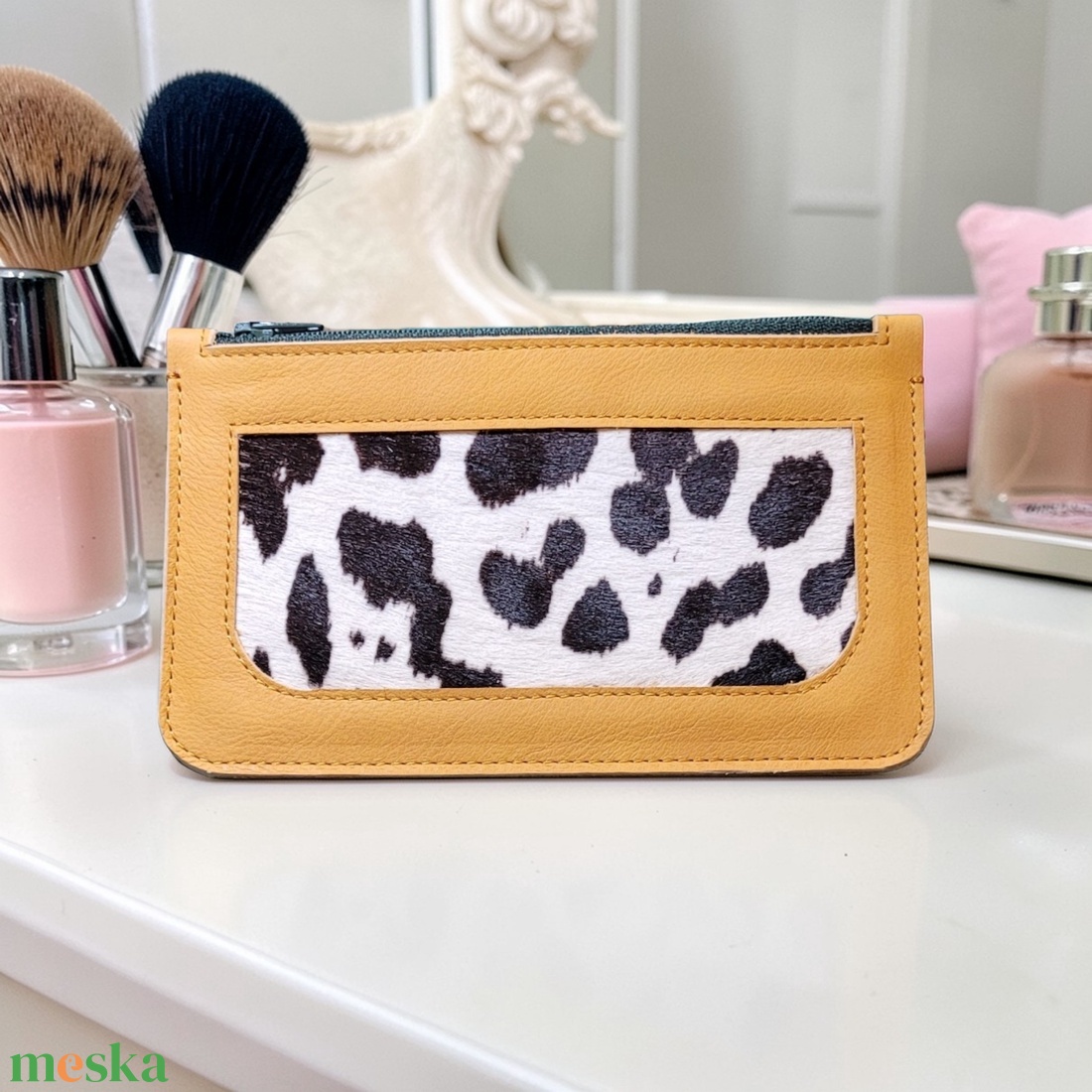 Monochrome - bőr tok - táska & tok - pénztárca & más tok - aprópénztartó - Meska.hu