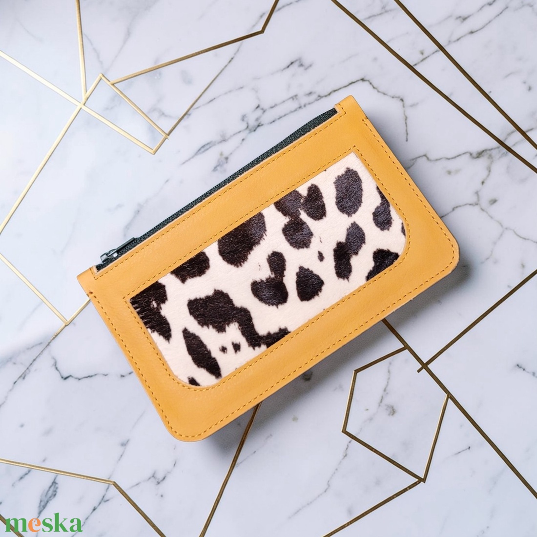 Monochrome - bőr tok - táska & tok - pénztárca & más tok - aprópénztartó - Meska.hu