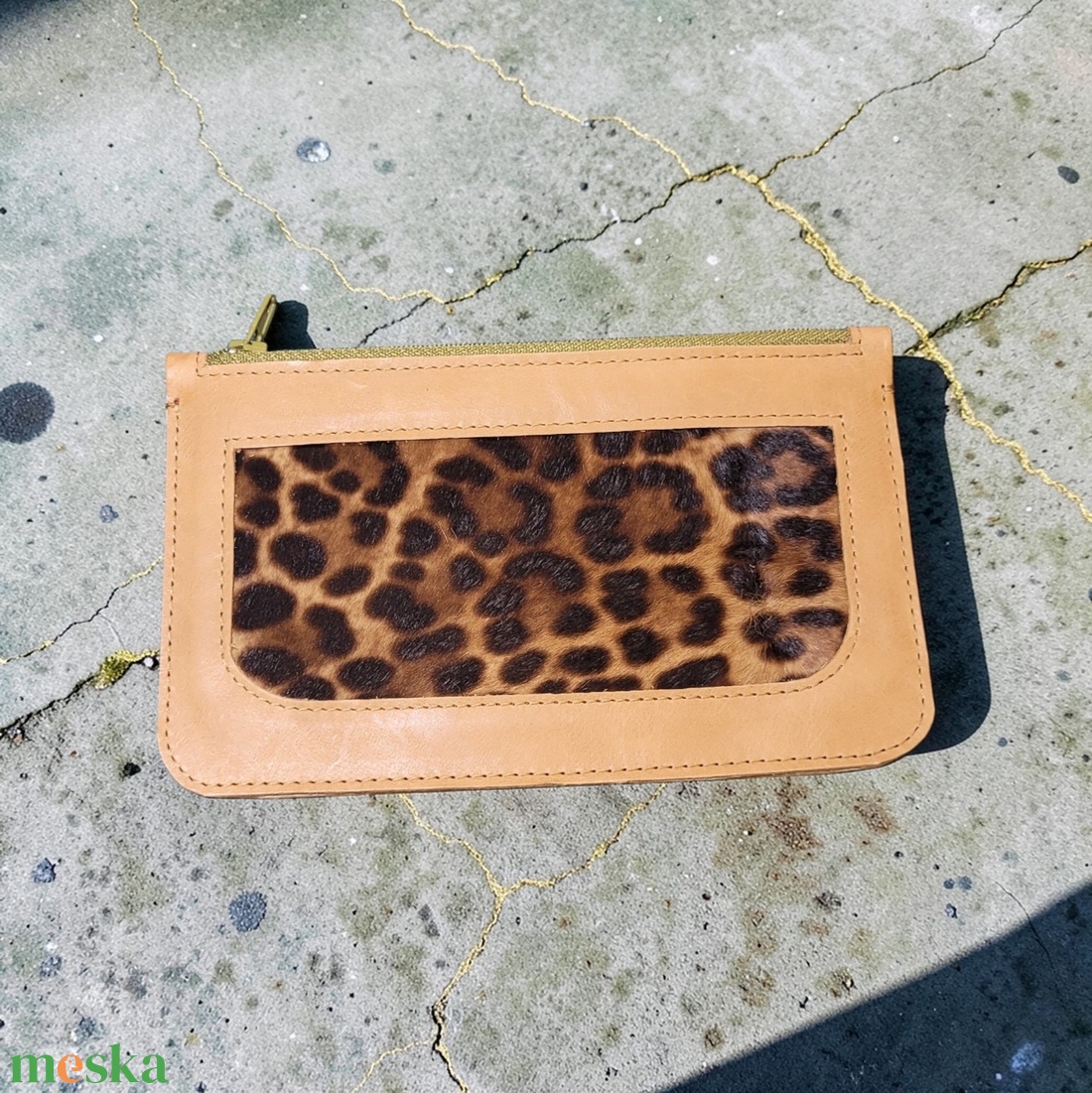 Wild yellow - bőr tok - táska & tok - pénztárca & más tok - aprópénztartó - Meska.hu