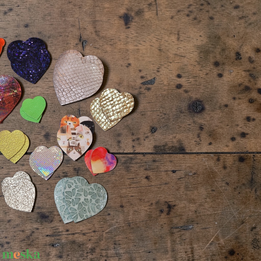 LoveCraft 13 - valódi bőr alkotó csomag - kellékek & szerszámok - rövidáru - maradék bőr anyag - Meska.hu