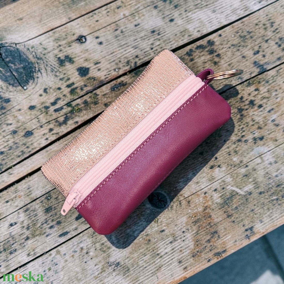 Girly things pink shine - valódi bőr kulcstartó - táska & tok - kulcstartó & táskadísz - kulcstartó - Meska.hu