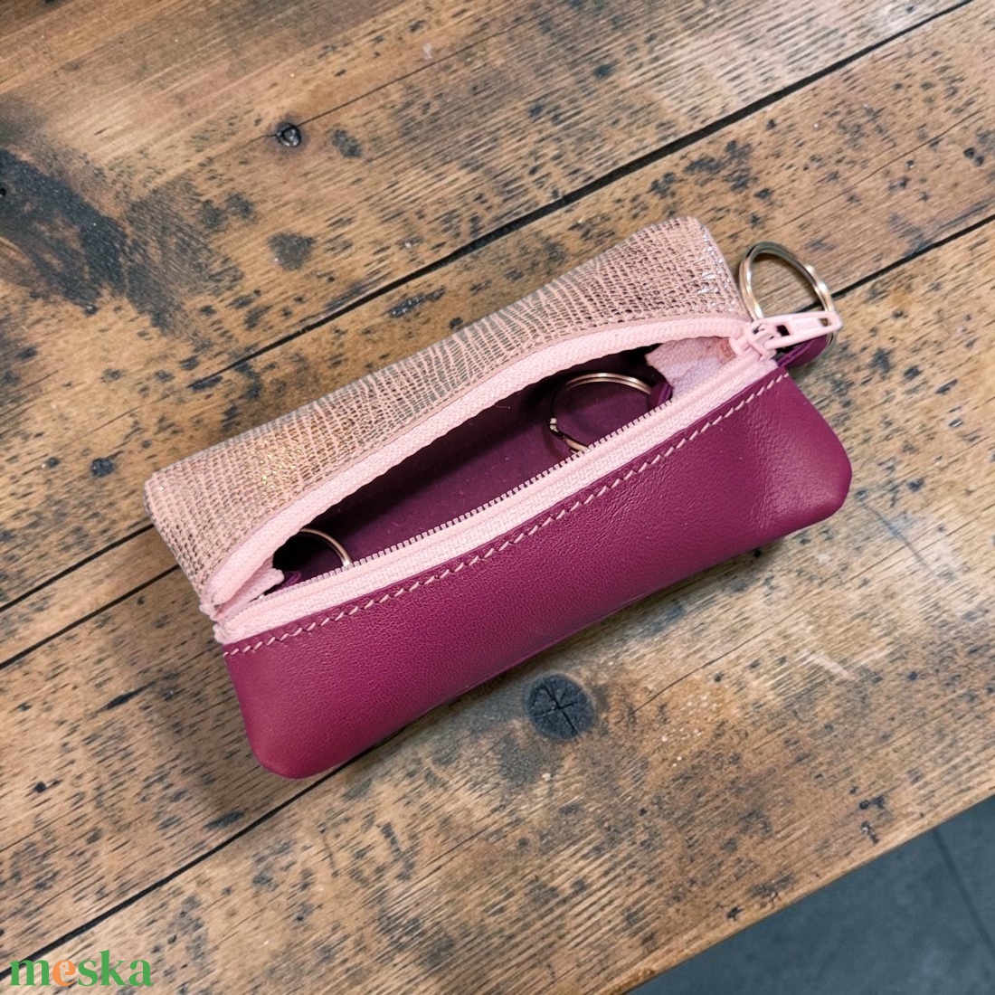 Girly things pink shine - valódi bőr kulcstartó - táska & tok - kulcstartó & táskadísz - kulcstartó - Meska.hu