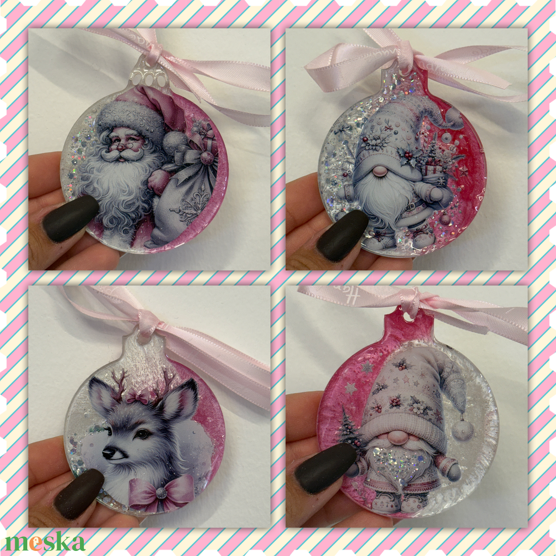 Karácsonyfa dísz - karácsony - karácsonyi lakásdekoráció - karácsonyfadíszek - Meska.hu