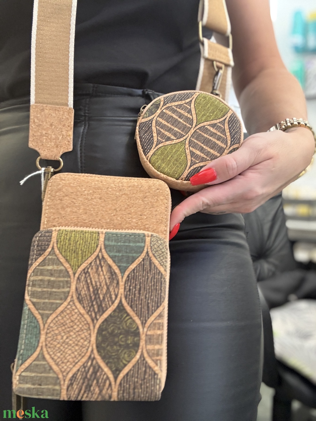 Parafa oldaltáska/mobiltartó - táska & tok - kézitáska & válltáska - kézitáska - Meska.hu