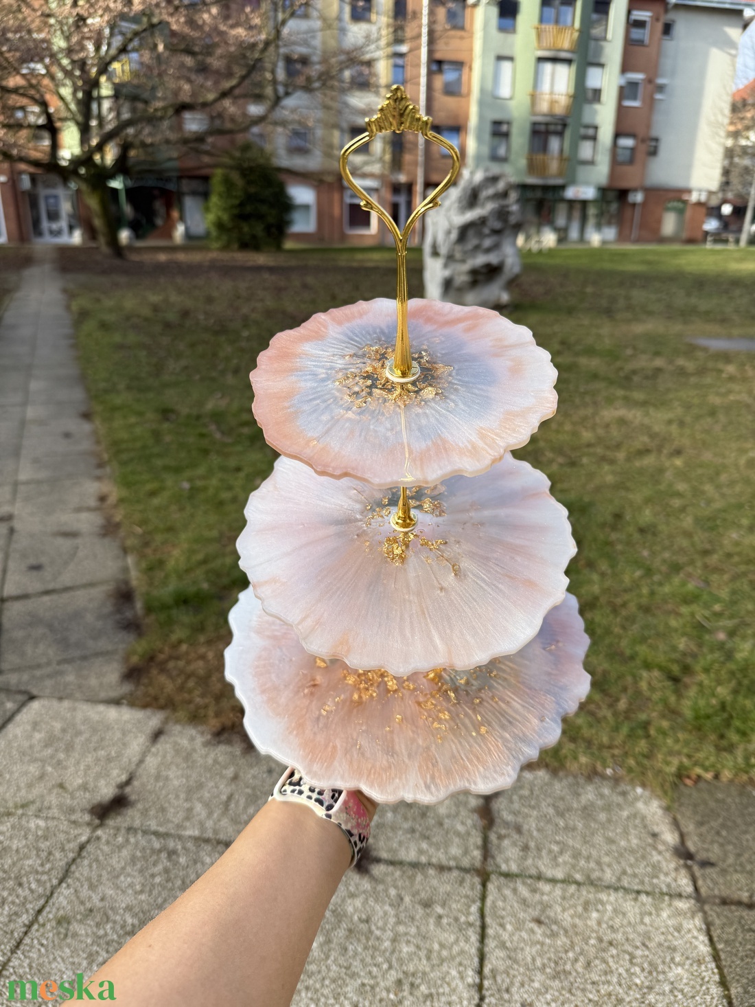 Emeletes süti forma - otthon & életmód - konyhafelszerelés, tálalás - sütés, főzés - edényalátét - Meska.hu