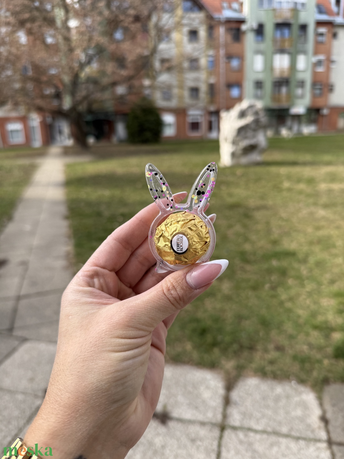 Nyuszis csokitartó -  - Meska.hu