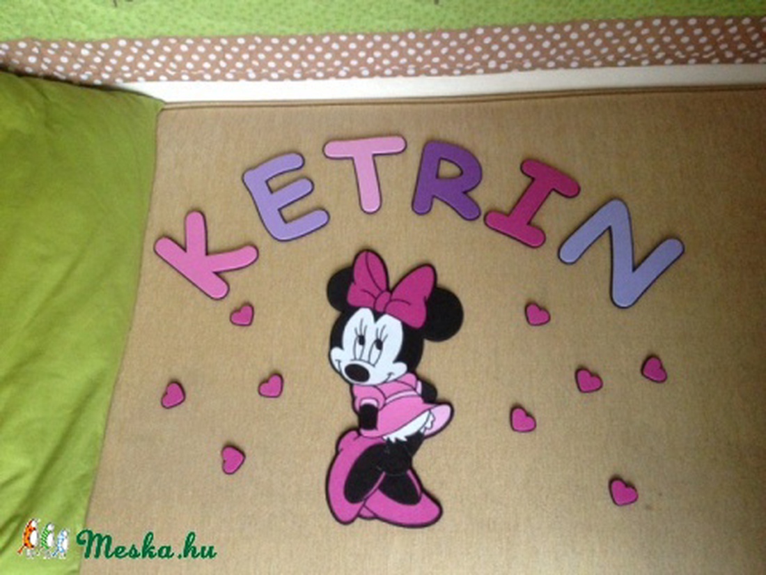 Dekorgumi szoba dekoráció - Minnie egeres -  - Meska.hu
