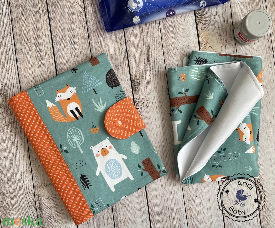 Prémium designer pelenkatartó táska + pelenkázó alátét szett - táska & tok - pelenkatáska - pelenkatartó tok - Meska.hu