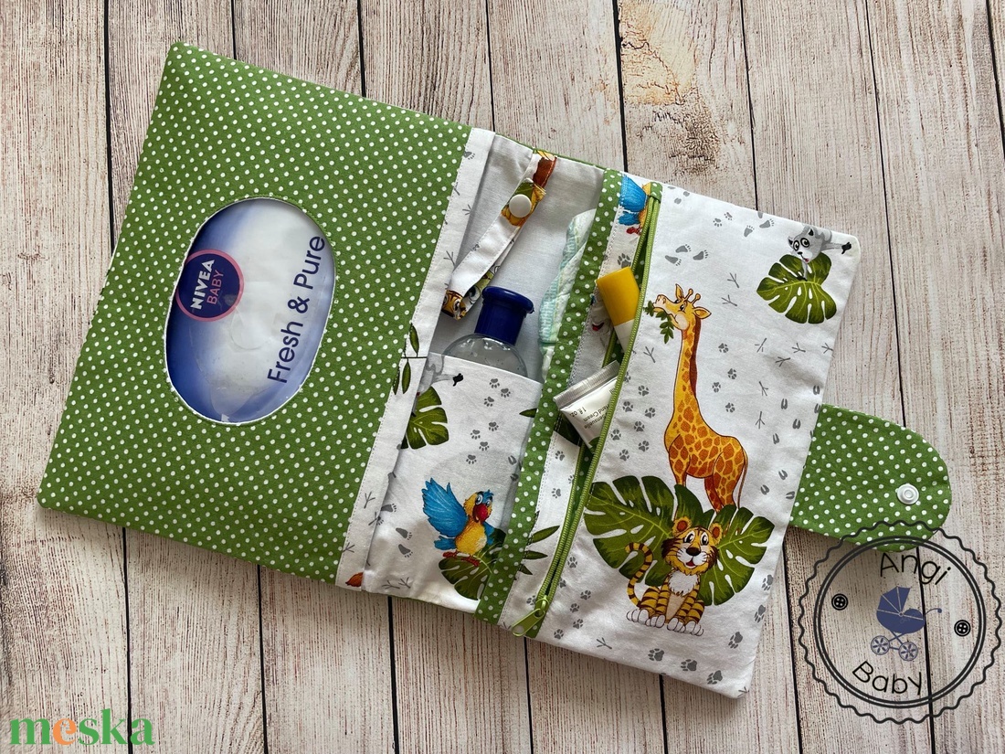 Pelenkatartó táska + egészségügyi kiskönyv borító - táska & tok - pelenkatáska - pelenkatartó tok - Meska.hu