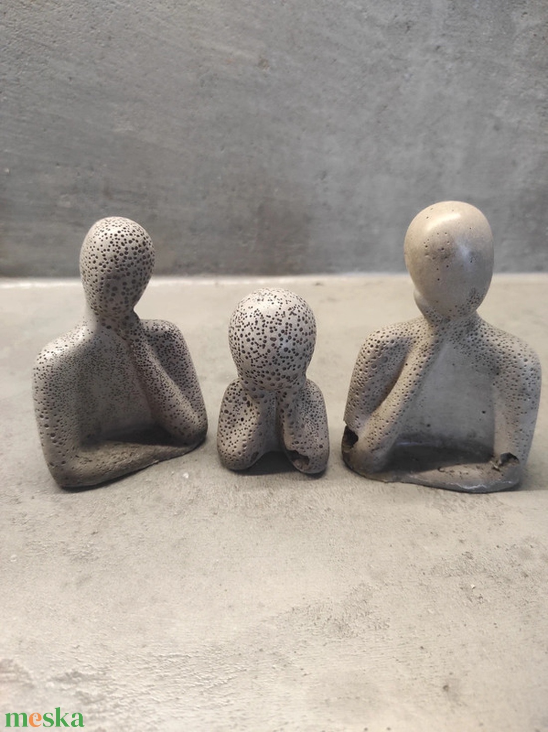 Nex beton család szobor  - otthon & életmód - dekoráció - dekoratív figurák és szobrok - Meska.hu