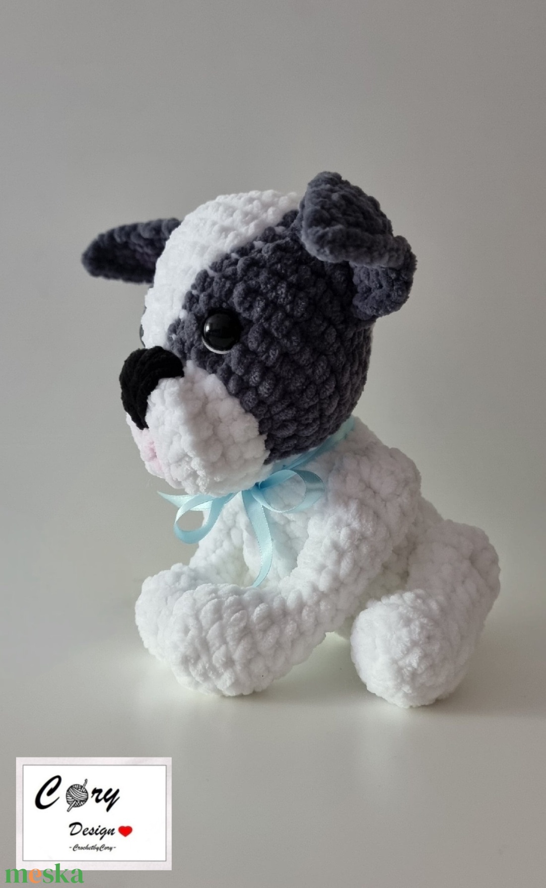 Francia bulldog - játék & sport - plüssállat & játékfigura - kutya - Meska.hu