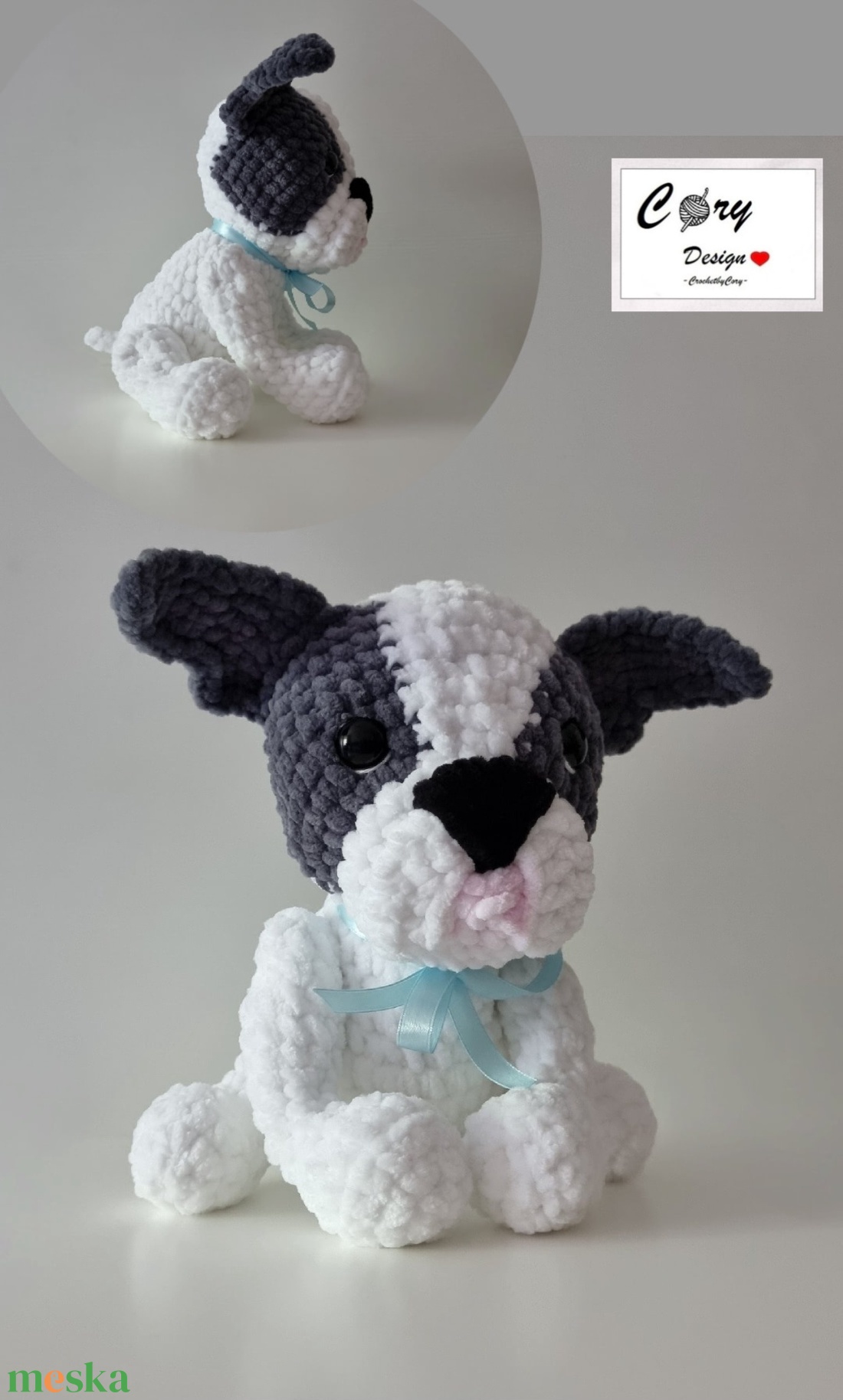 Francia bulldog - játék & sport - plüssállat & játékfigura - kutya - Meska.hu