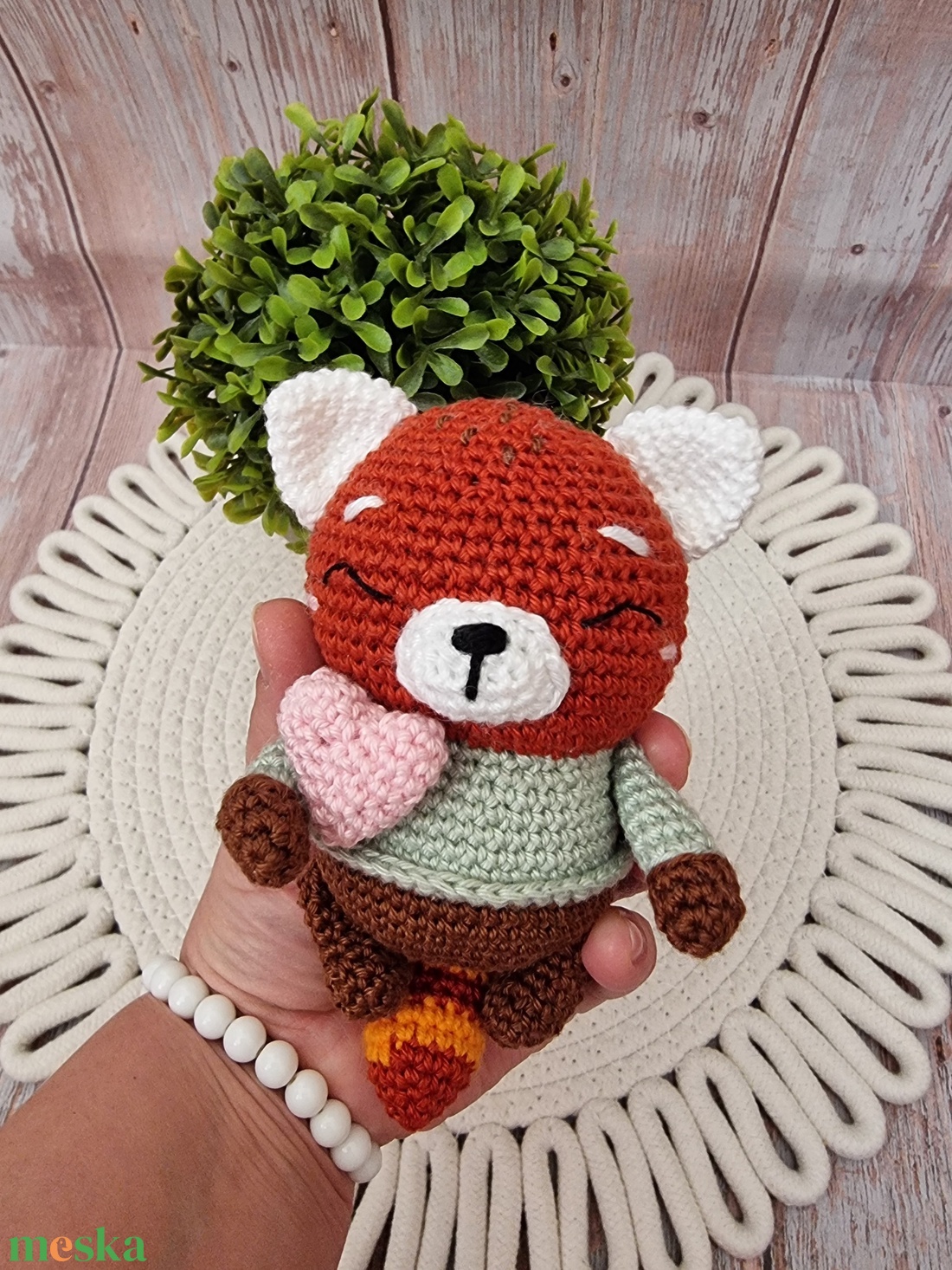 Red Panda babacsörgő - játék & sport - 3 éves kor alattiaknak - csörgő - Meska.hu