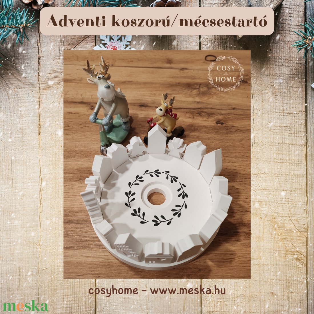Egyedi adventi koszorú / mécsestartó - karácsony - adventi díszek - adventi koszorú - Meska.hu Egyedi adventi koszorú / mécsestartó - karácsony - adventi díszek - adventi koszorú - Meska.hu