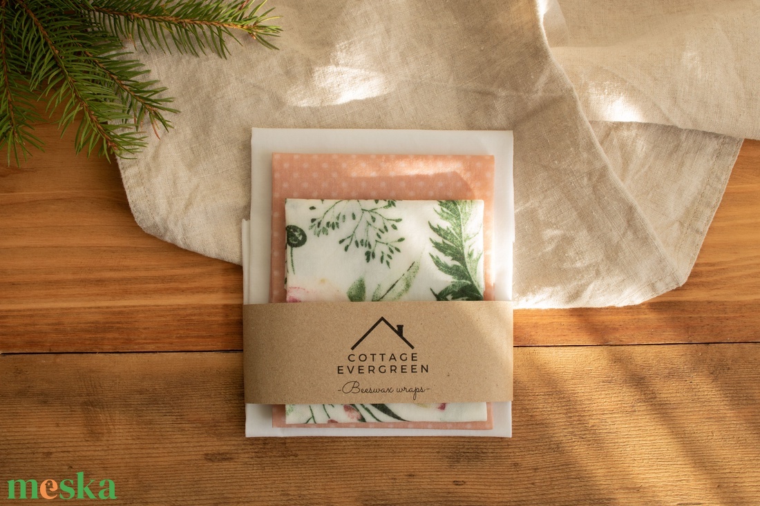 Méh Viaszos Kendő, Méhviaszos Kendő Csomag, Zero Waste Karácsonyi Ajándék, Környezetbarát, Beeswax Wrap - otthon & életmód - konyhafelszerelés, tálalás - konyhai textil - konyharuha & törlőkendő - Meska.hu