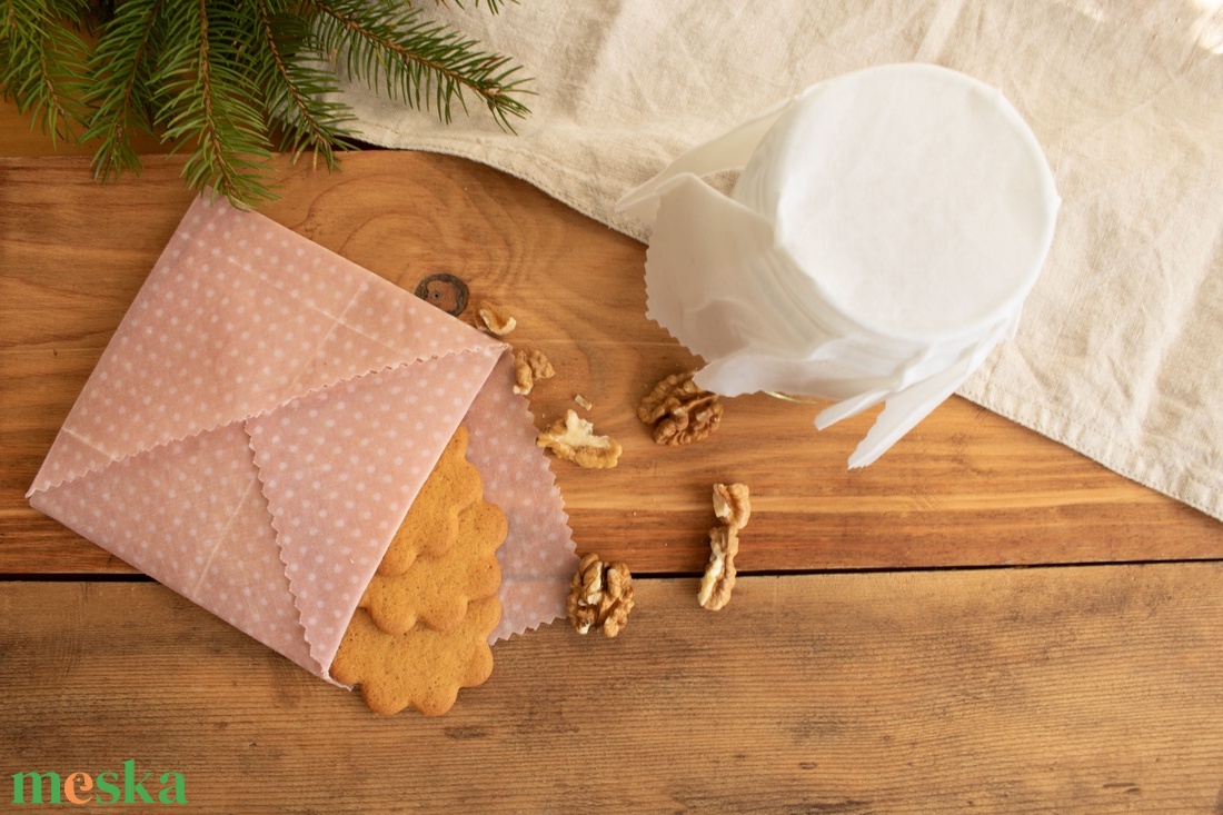 Méh Viaszos Kendő, Méhviaszos Kendő Csomag, Zero Waste Karácsonyi Ajándék, Környezetbarát, Beeswax Wrap - otthon & életmód - konyhafelszerelés, tálalás - konyhai textil - konyharuha & törlőkendő - Meska.hu