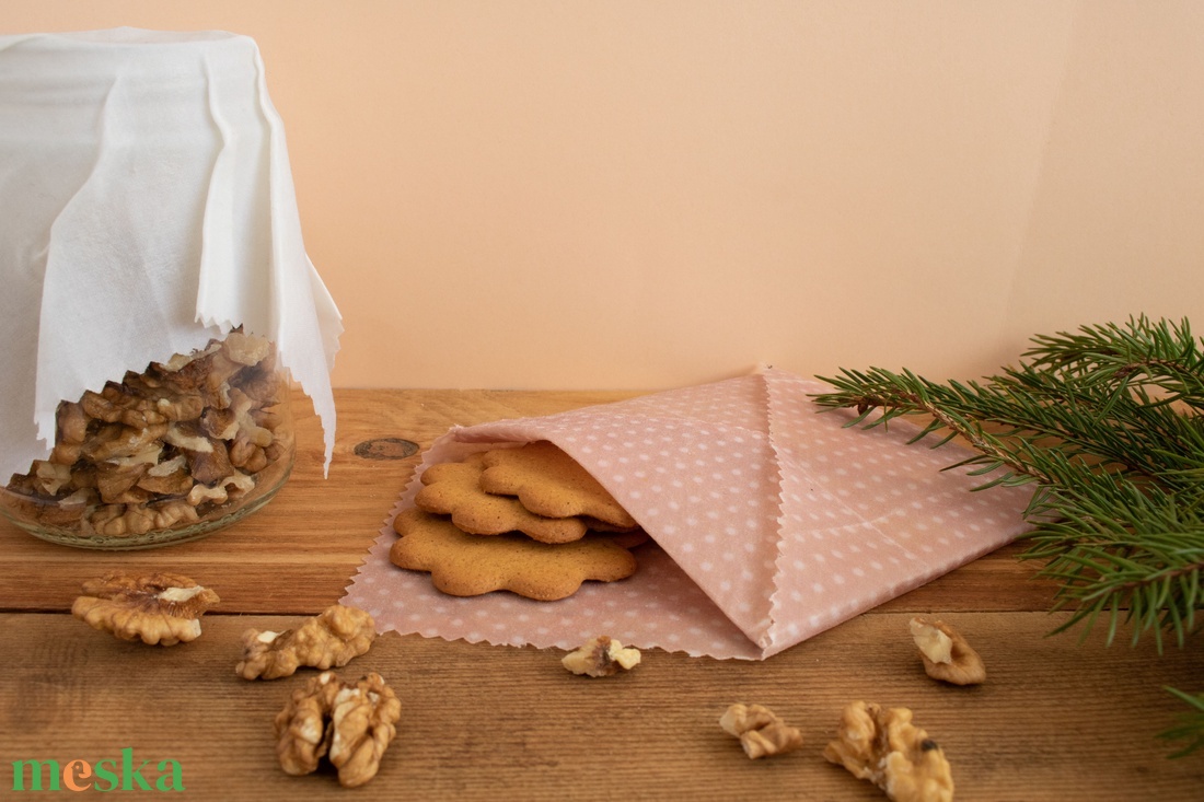 Méh Viaszos Kendő, Méhviaszos Kendő Csomag, Zero Waste Karácsonyi Ajándék, Környezetbarát, Beeswax Wrap - otthon & életmód - konyhafelszerelés, tálalás - konyhai textil - konyharuha & törlőkendő - Meska.hu