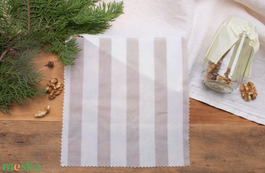Méh Viaszos Kendő, Méhviaszos Kendő Csomag, Zero Waste Karácsonyi Ajándék, Környezetbarát, Beeswax Wrap - otthon & életmód - konyhafelszerelés, tálalás - konyhai textil - konyharuha & törlőkendő - Meska.hu
