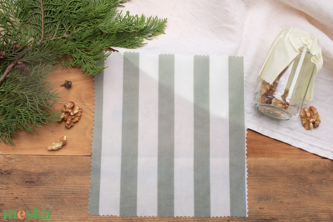Méh Viaszos Kendő, Méhviaszos Kendő Csomag, Zero Waste Karácsonyi Ajándék, Környezetbarát, Beeswax Wrap - otthon & életmód - konyhafelszerelés, tálalás - konyhai textil - konyharuha & törlőkendő - Meska.hu
