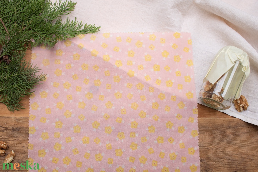 Méh Viaszos Kendő, Méhviaszos Kendő Csomag, Zero Waste Karácsonyi Ajándék, Környezetbarát, Beeswax Wrap - otthon & életmód - konyhafelszerelés, tálalás - konyhai textil - konyharuha & törlőkendő - Meska.hu