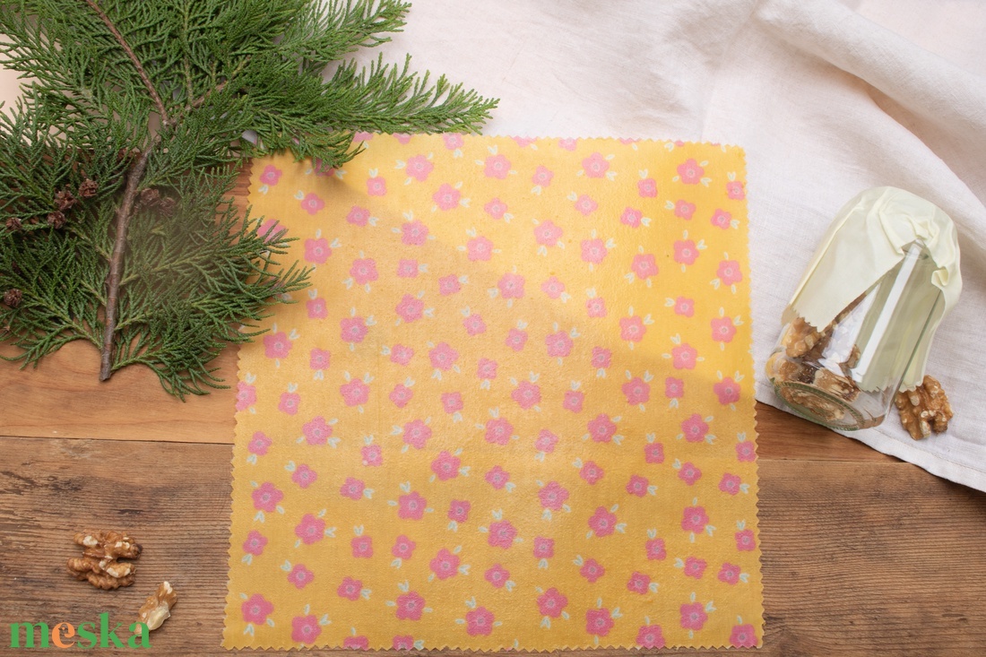 Méh Viaszos Kendő, Méhviaszos Kendő Csomag, Zero Waste Karácsonyi Ajándék, Környezetbarát, Beeswax Wrap - otthon & életmód - konyhafelszerelés, tálalás - konyhai textil - konyharuha & törlőkendő - Meska.hu