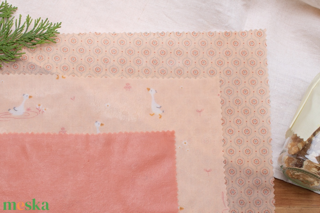 Méh Viaszos Kendő, Méhviaszos Kendő Csomag, Zero Waste Karácsonyi Ajándék, Környezetbarát, Beeswax Wrap - otthon & életmód - konyhafelszerelés, tálalás - konyhai textil - konyharuha & törlőkendő - Meska.hu
