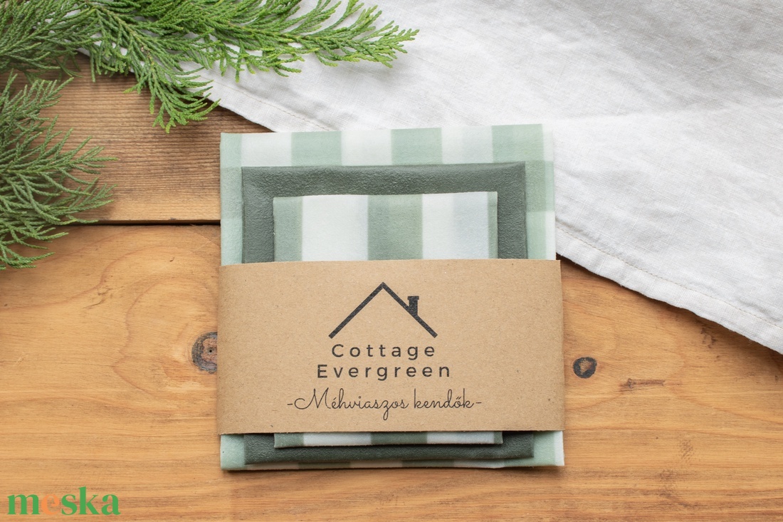 Méh Viaszos Kendő, Méhviaszos Kendő Csomag, Zero Waste Karácsonyi Ajándék, Környezetbarát, Beeswax Wrap - otthon & életmód - konyhafelszerelés, tálalás - konyhai textil - konyharuha & törlőkendő - Meska.hu