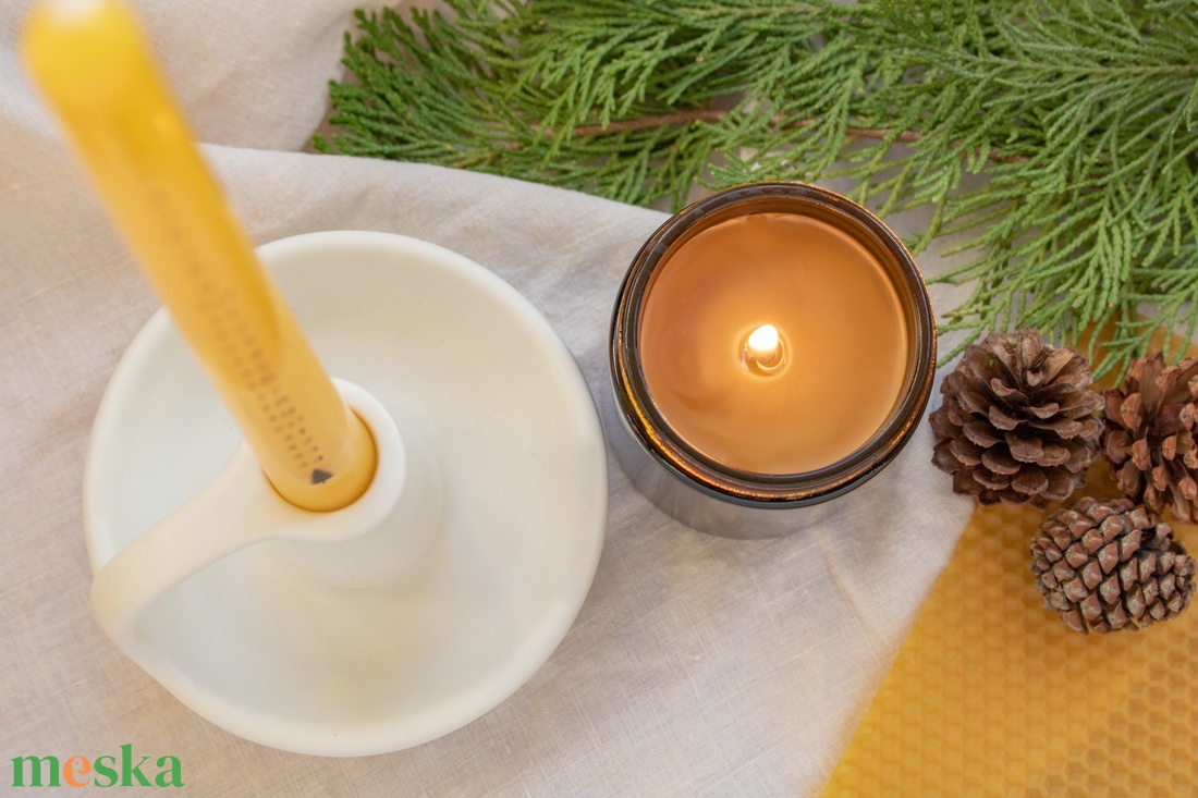 Adventi Kalendár Gyertya, Adventi Naptár, Illatmentes Méhviasz Karácsonyi Gyertya, Beeswax Advent Calendar Candle - otthon & életmód - gyertya, illat, aroma - gyertya - Meska.hu