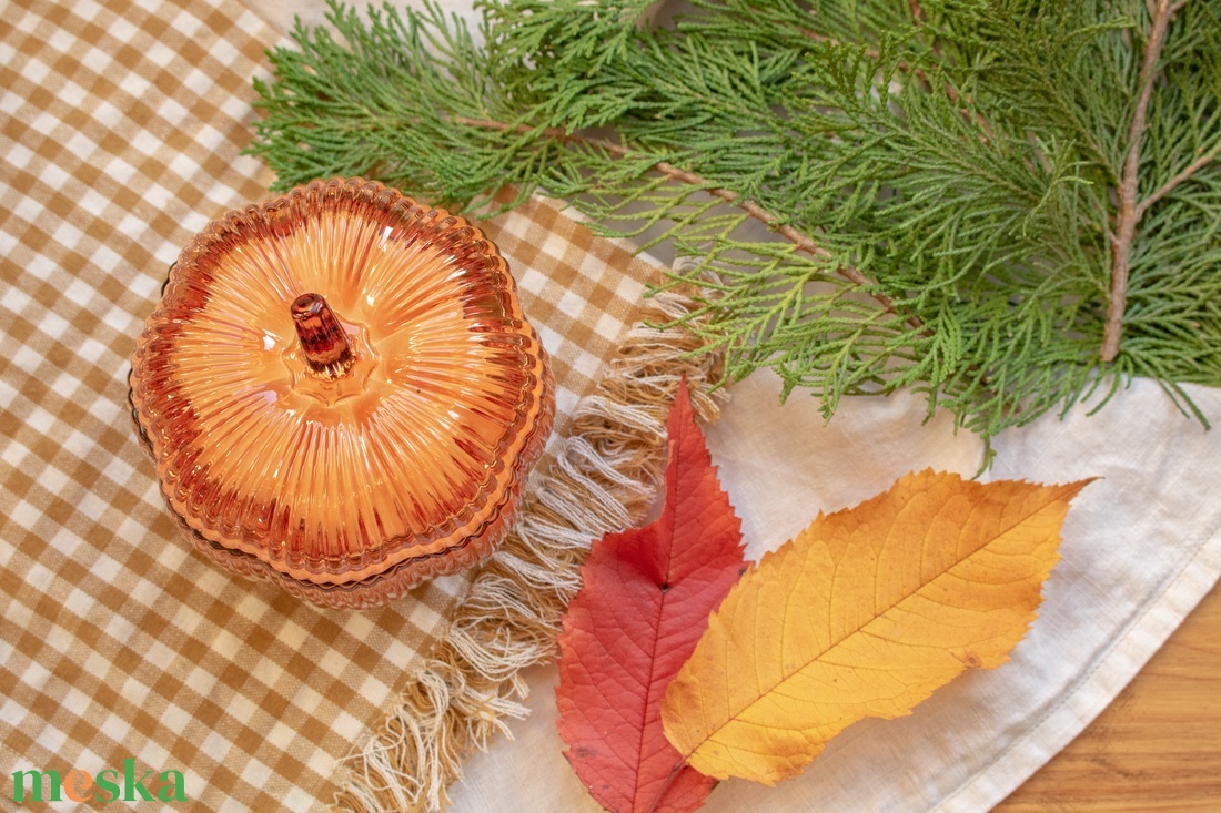 Nagy Szójaviasz Gyertya, Őszi Fűszeres Illatgyertya Üveg Tégelyben, Tökös Pite Illat, Szülinapi, Pumpkin Pie Candle - otthon & életmód - gyertya, illat, aroma - gyertya - Meska.hu