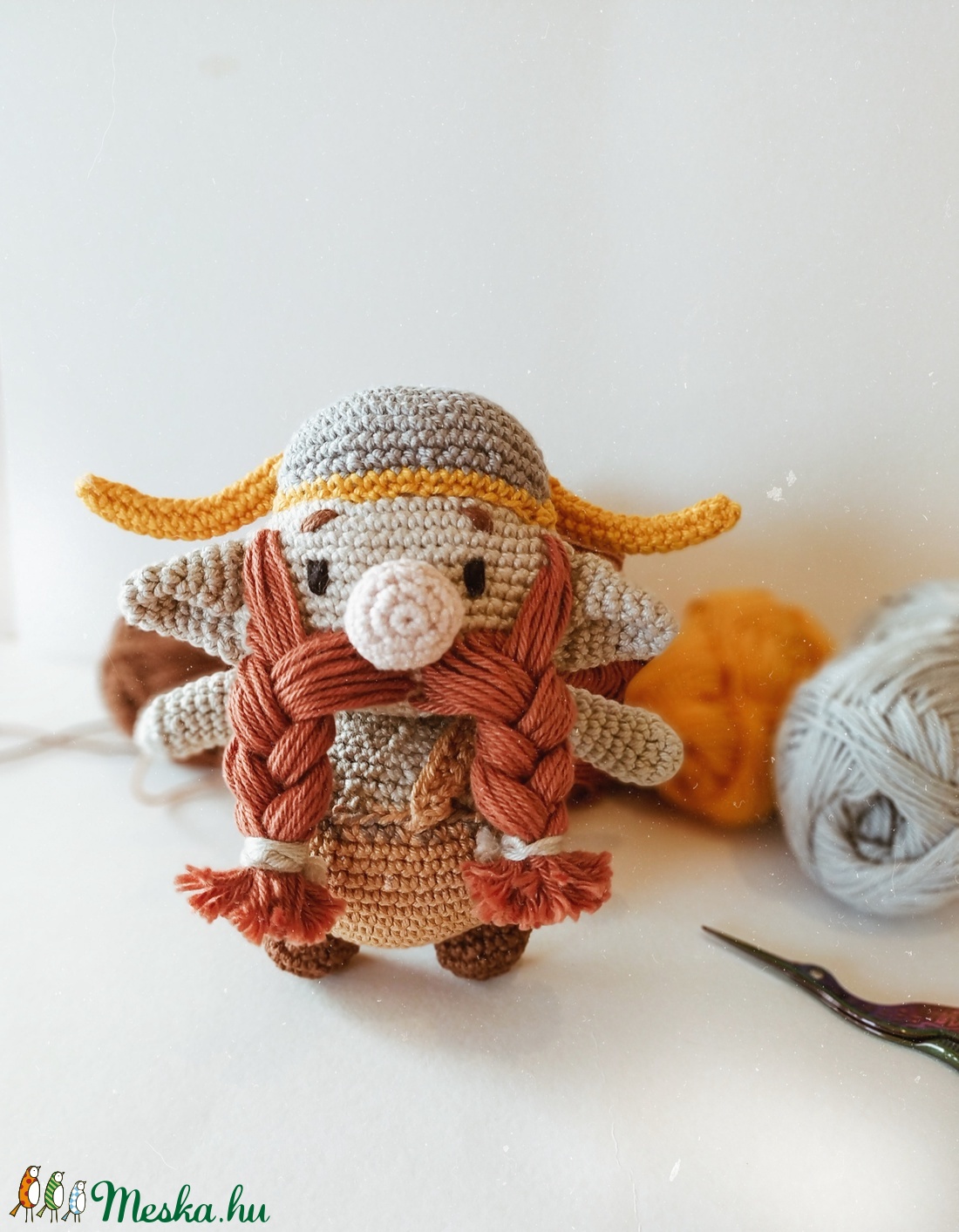 Horgolt Viking - játék & sport - plüssállat & játékfigura - más figura - Meska.hu Horgolt Viking - játék & sport - plüssállat & játékfigura - más figura - Meska.hu