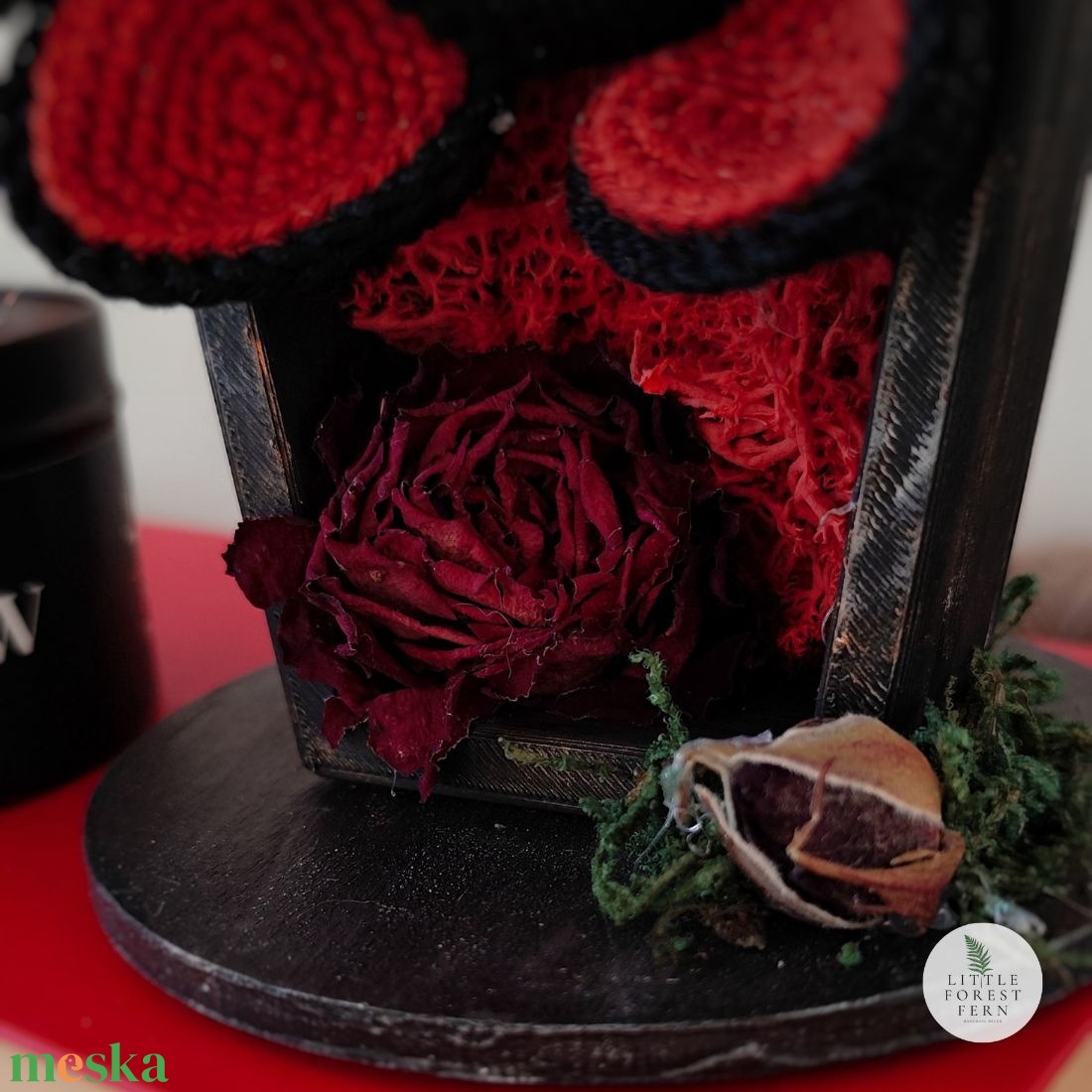 Denevér mini koporsóban - otthon & életmód - dekoráció - halloween - halloweeni dekoráció - Meska.hu