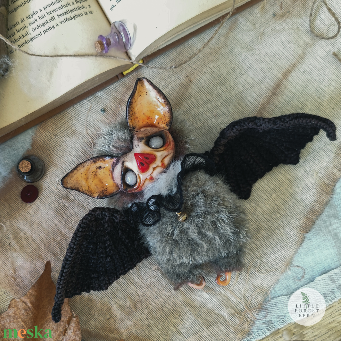 Denevér - otthon & életmód - dekoráció - dekoratív figurák és szobrok - Meska.hu