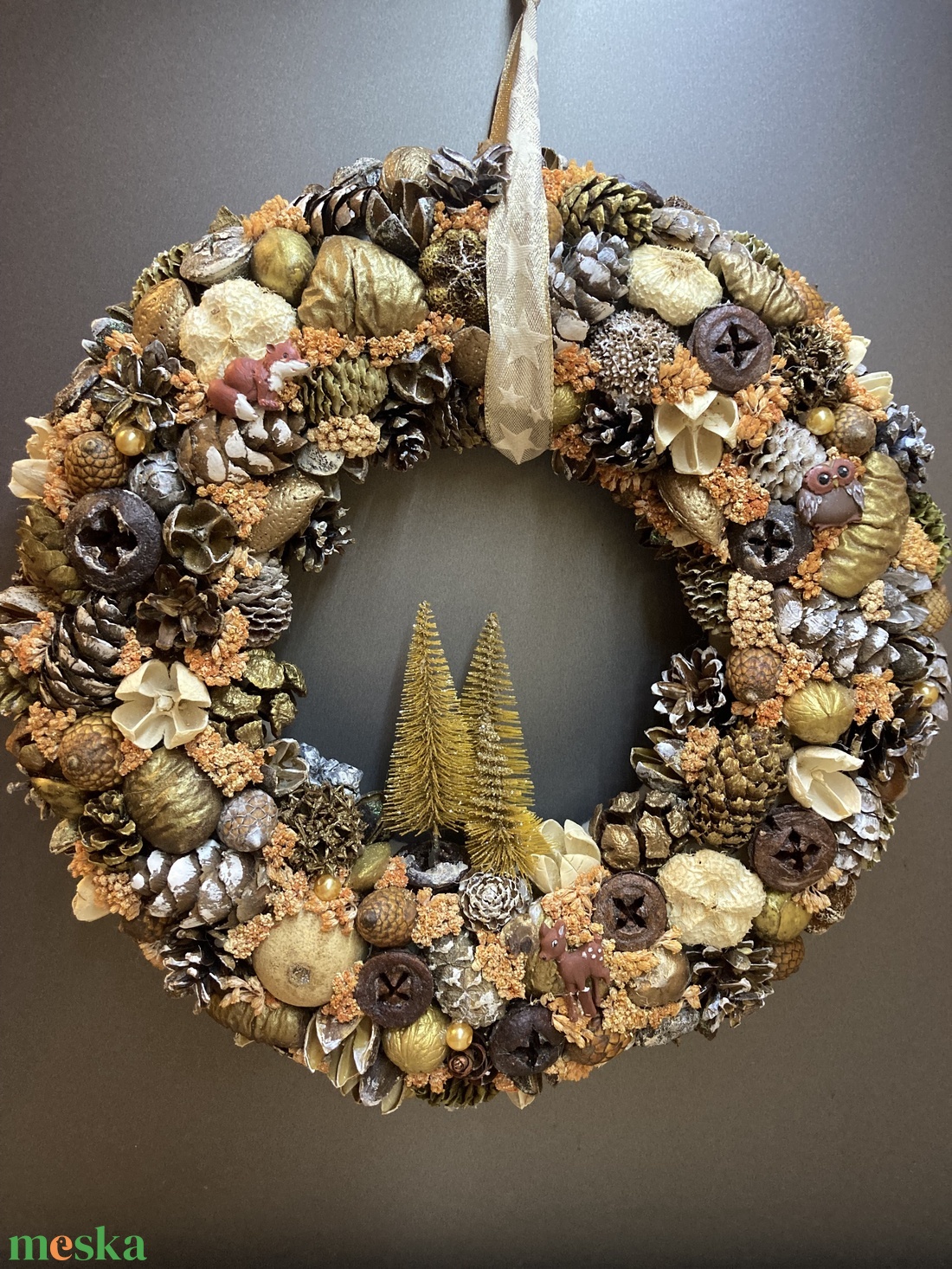 Téli kopogtató - otthon & életmód - dekoráció - ajtó- és ablak dekoráció - ablakdísz - Meska.hu