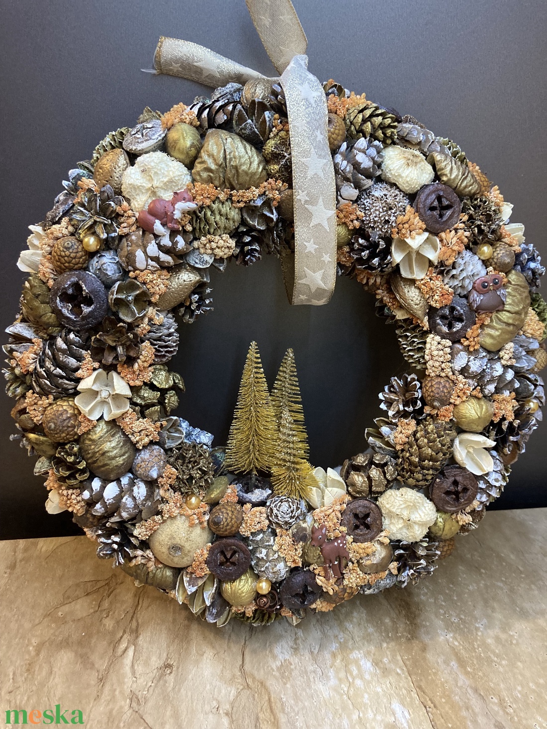 Téli kopogtató - otthon & életmód - dekoráció - ajtó- és ablak dekoráció - ablakdísz - Meska.hu