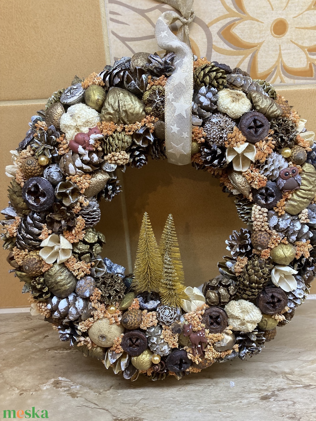 Téli kopogtató - otthon & életmód - dekoráció - ajtó- és ablak dekoráció - ablakdísz - Meska.hu