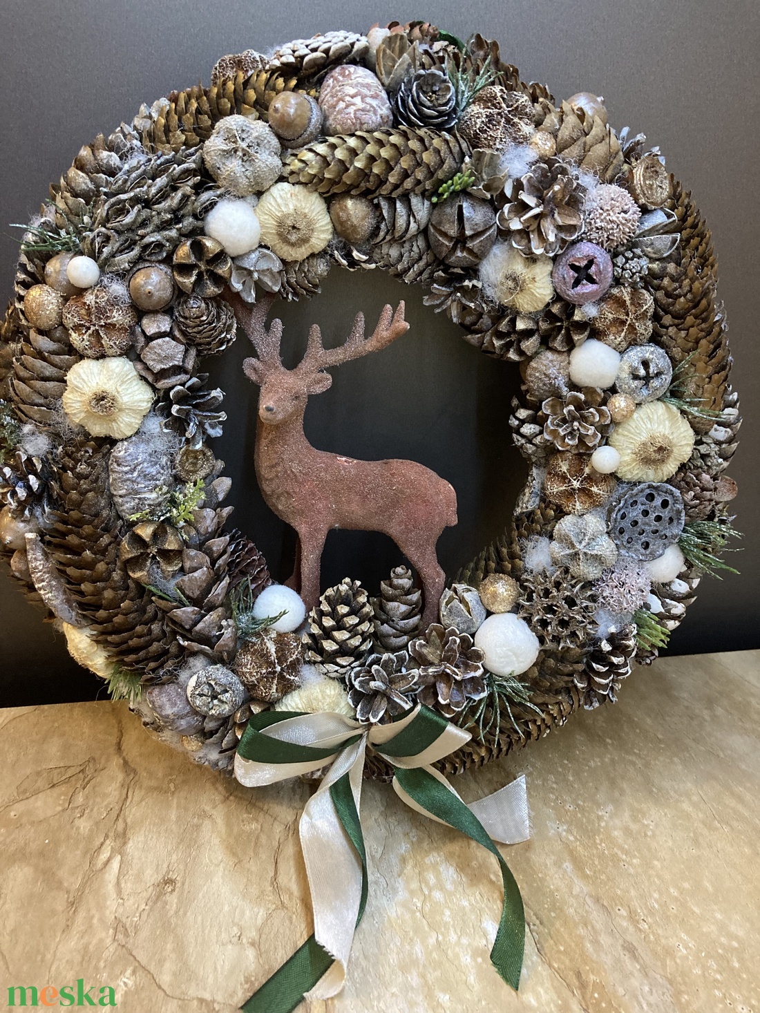 Téli ajtódísz - otthon & életmód - dekoráció - ajtó- és ablak dekoráció - ablakdísz - Meska.hu