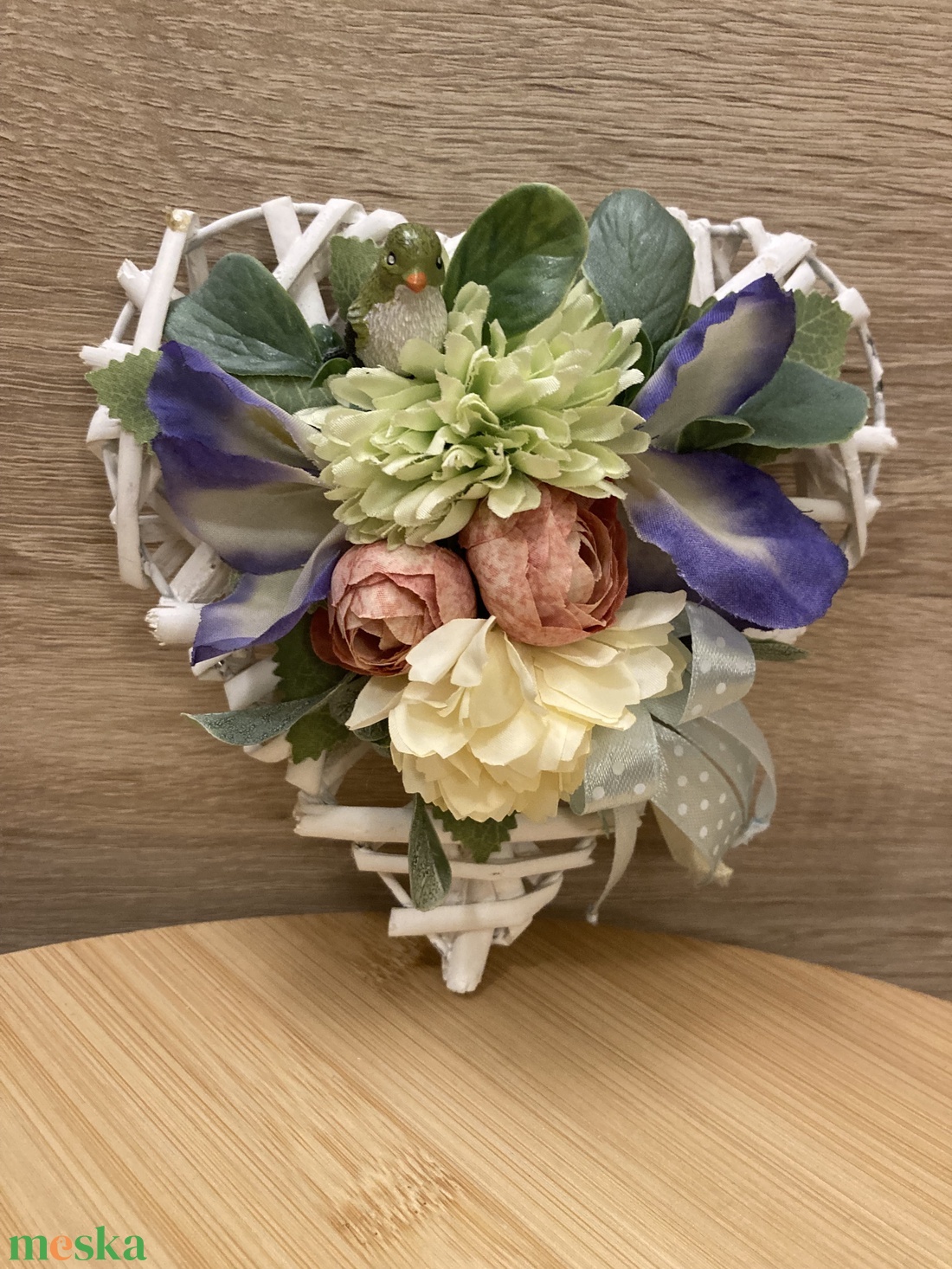 Szívecske ajtó dísz  - otthon & életmód - dekoráció - ajtó- és ablak dekoráció - ablakdísz - Meska.hu