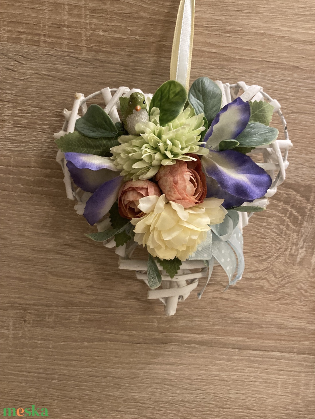 Szívecske ajtó dísz  - otthon & életmód - dekoráció - ajtó- és ablak dekoráció - ablakdísz - Meska.hu