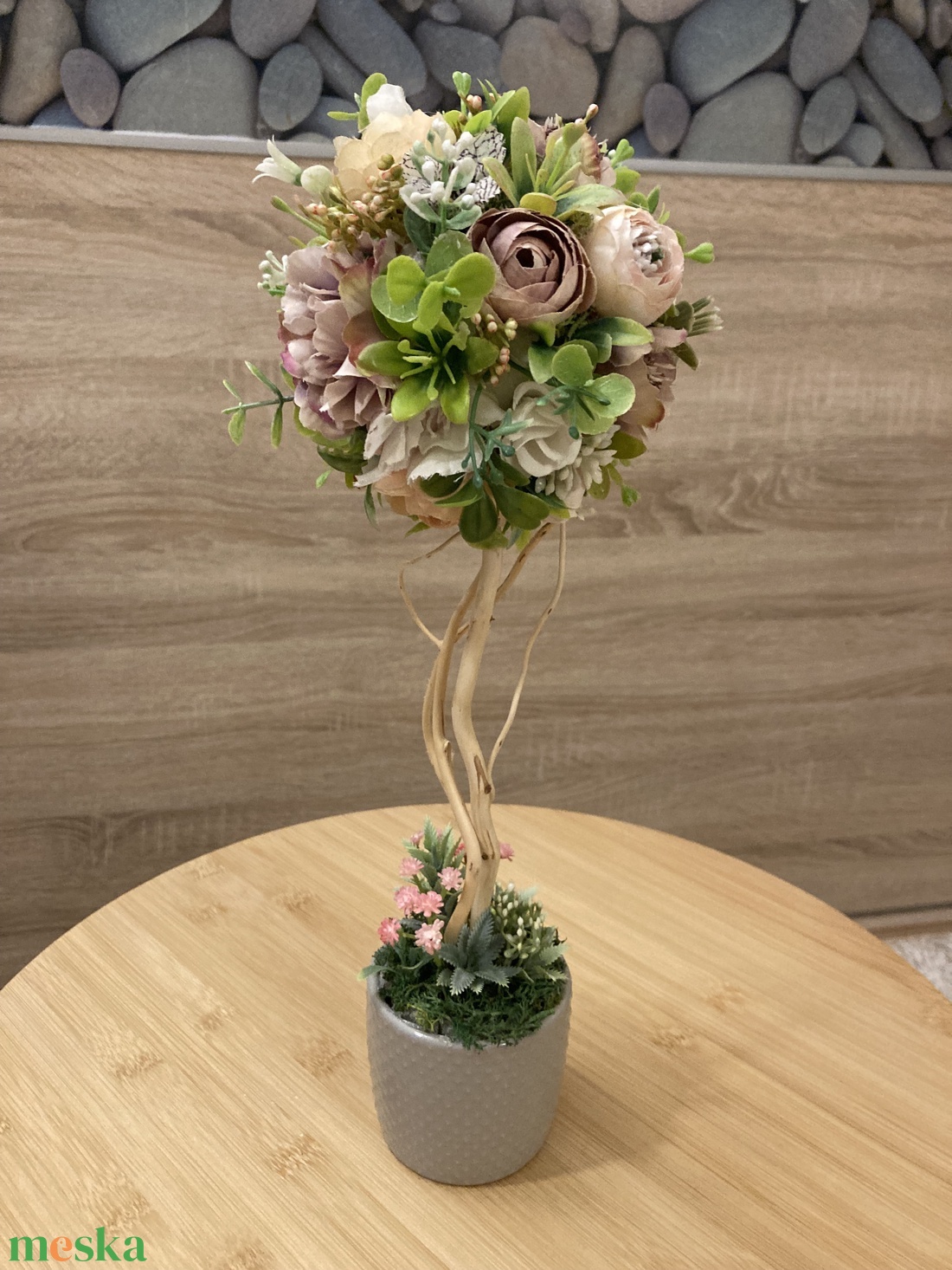 Tavaszi kis fácska  - otthon & életmód - virágdekoráció - virágdíszek - virágdísz kaspóban - Meska.hu