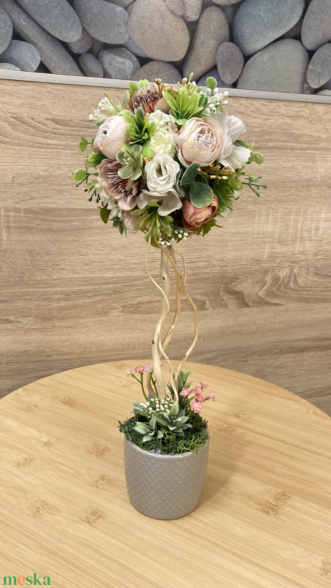 Tavaszi kis fácska  - otthon & életmód - virágdekoráció - virágdíszek - virágdísz kaspóban - Meska.hu