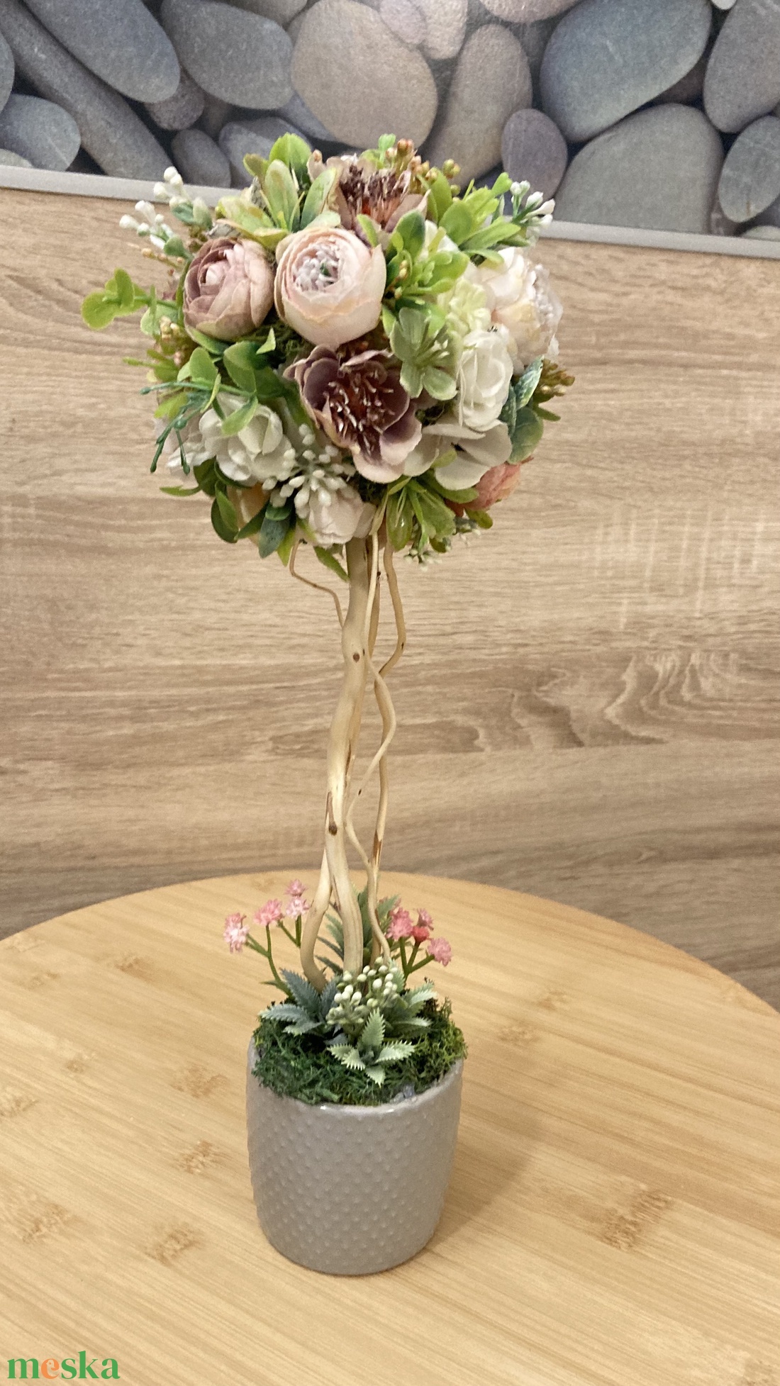 Tavaszi kis fácska  - otthon & életmód - virágdekoráció - virágdíszek - virágdísz kaspóban - Meska.hu