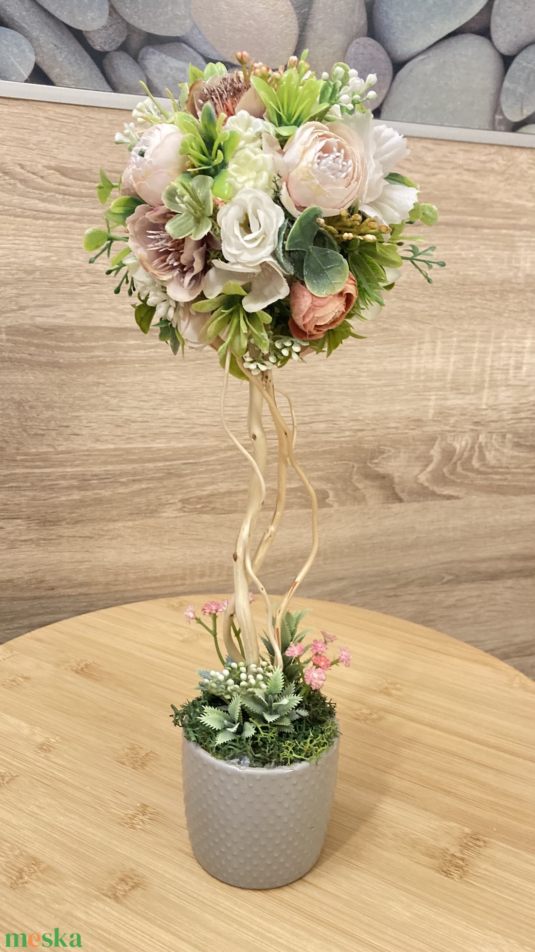 Tavaszi kis fácska  - otthon & életmód - virágdekoráció - virágdíszek - virágdísz kaspóban - Meska.hu