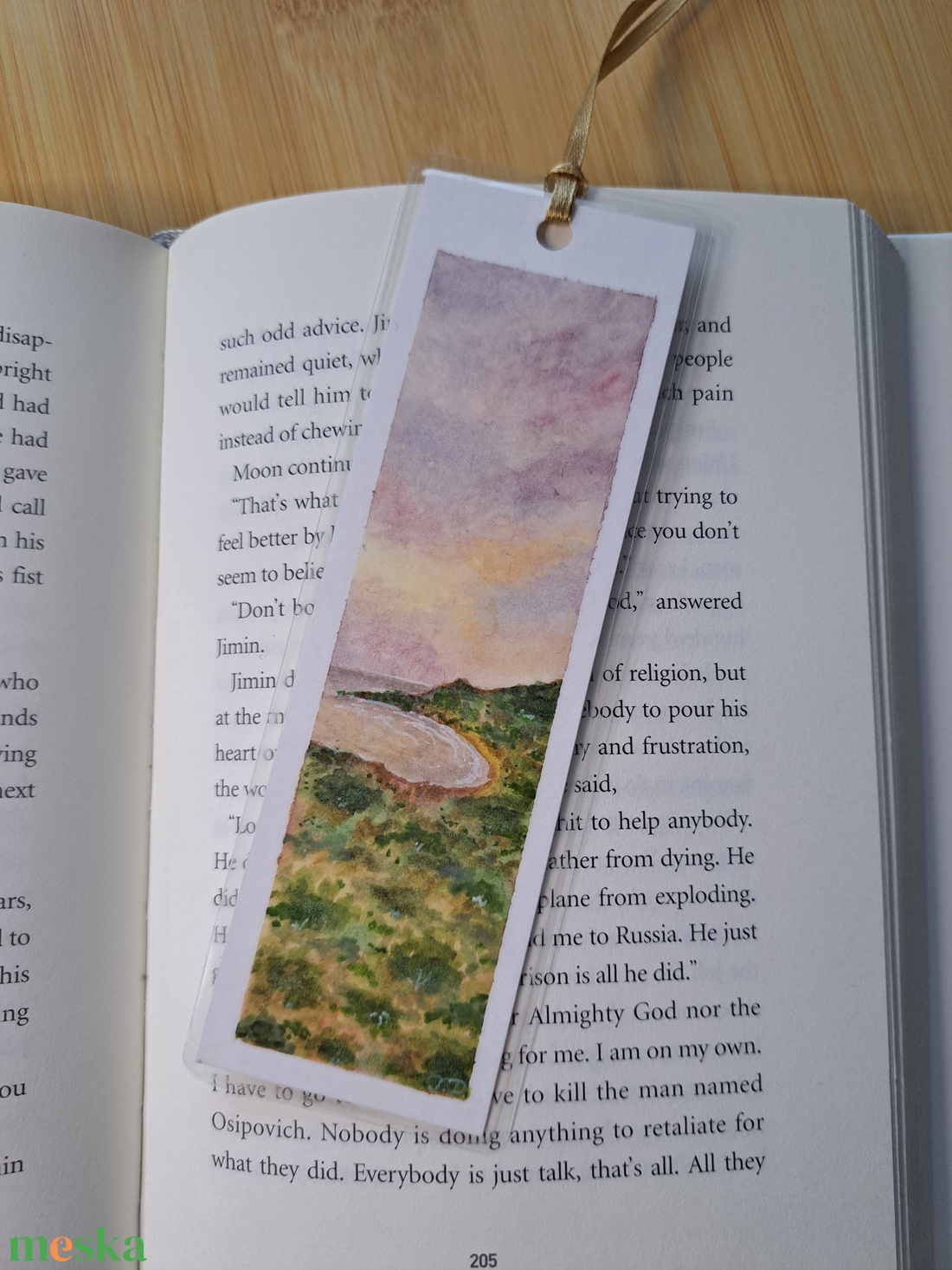 Akvarell festett könyvjelző - könyv & zene - könyvjelző - Meska.hu