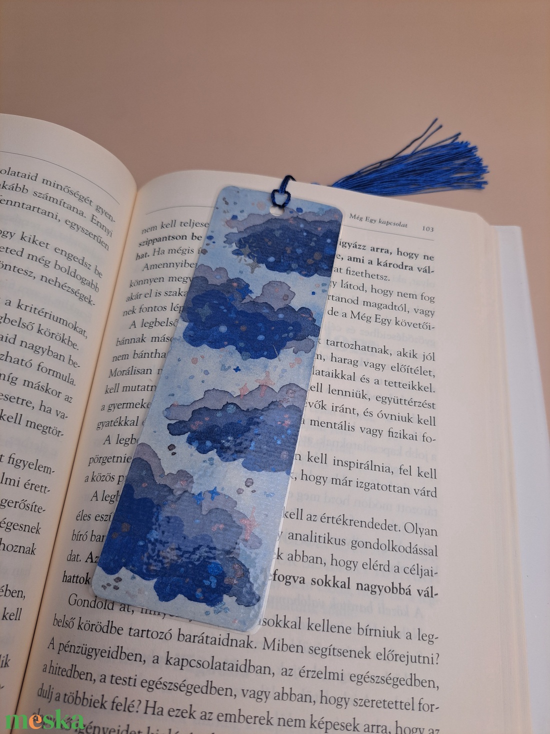 Akvarell festett könyvjelző - művészet - festmény - akvarell - Meska.hu