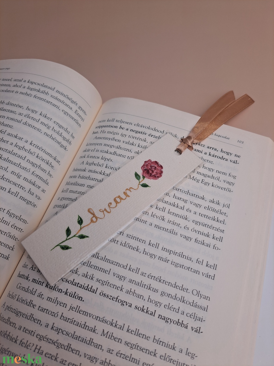 Akvarell festett könyvjelző - művészet - festmény - akvarell - Meska.hu