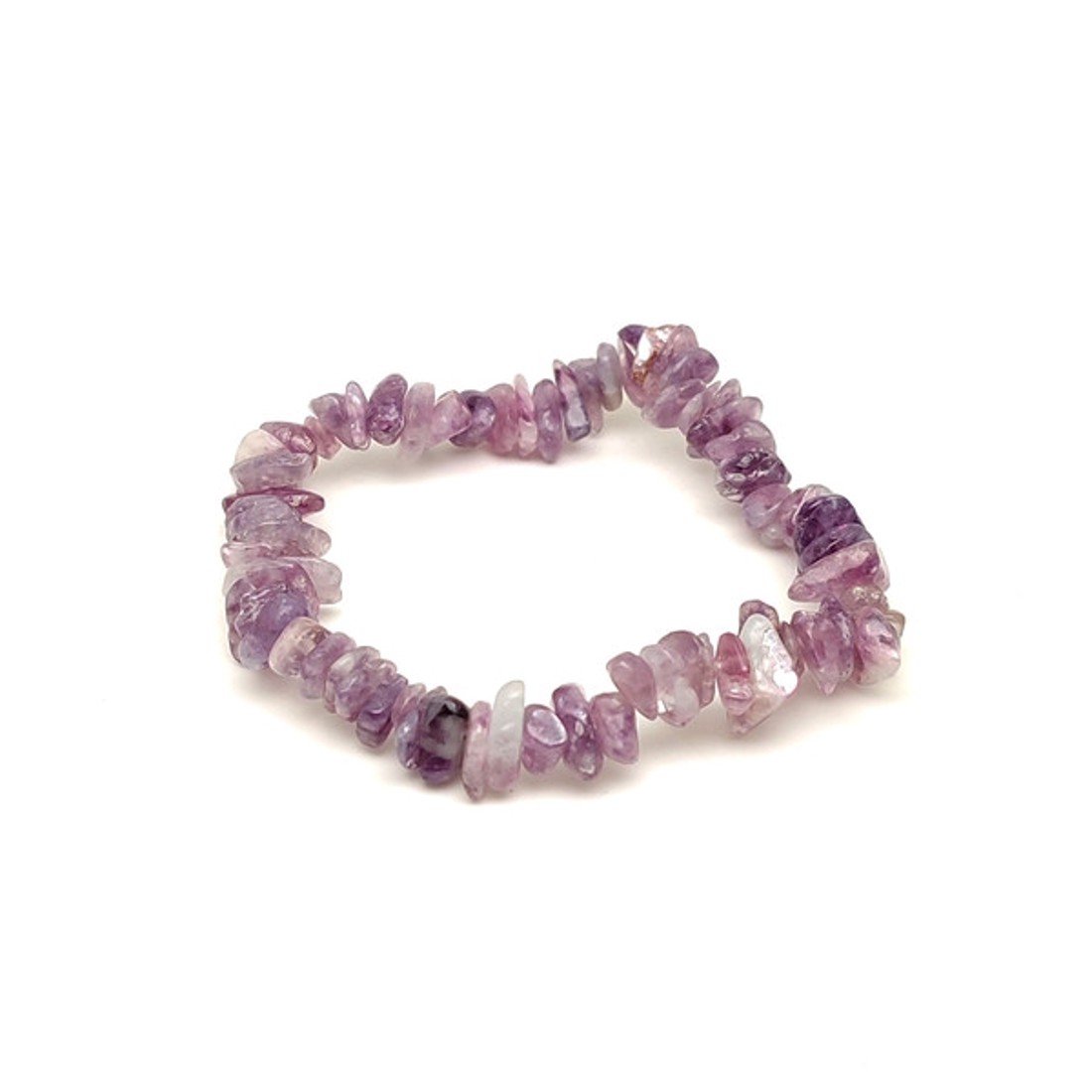 Lepidolit Splitter Karkötő A Minőség - ékszer - karkötő - ásványkarkötő - Meska.hu