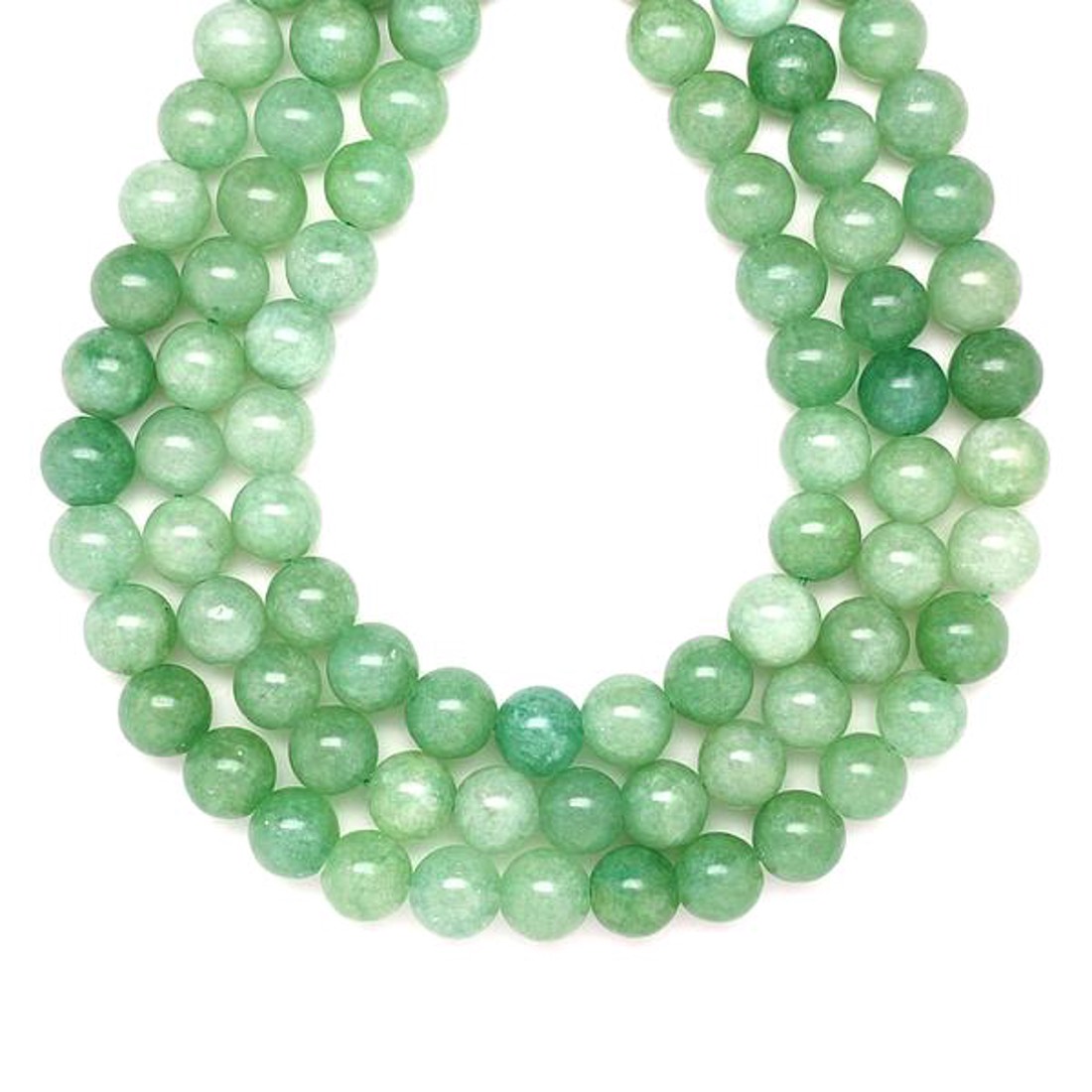 Jáde szinezett zöld golyó 10mm  ékszerkészítő alapanyag (füzér) - kellékek & szerszámok - ásvány alapanyag - ásványfüzér - Meska.hu