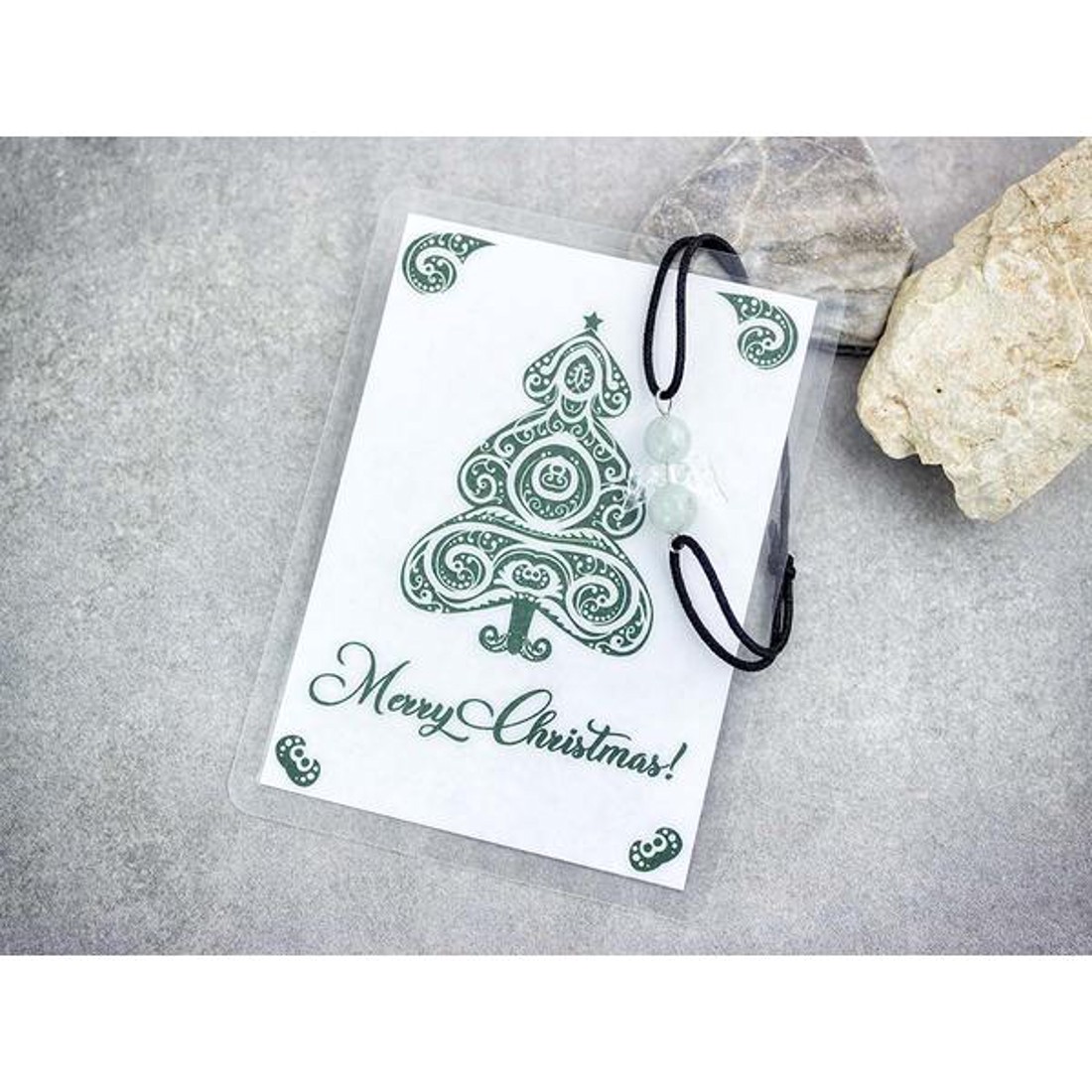 Merry Christmas akvamarin angyal karkötő - ékszer - karkötő - karkötő medállal - Meska.hu