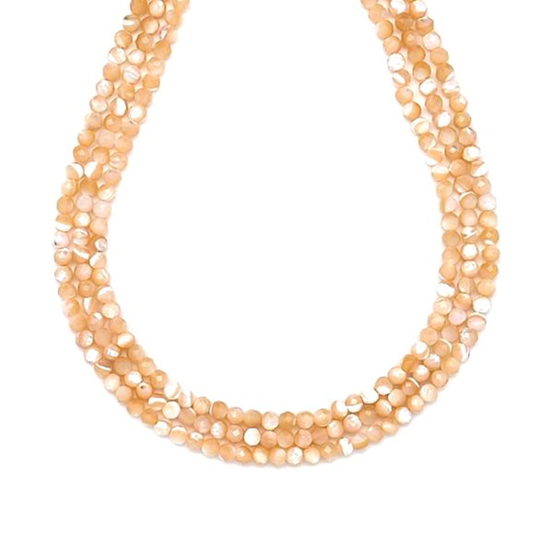 Kagyló sárga fazettált golyó 3mm ékszerkészítő alapanyag (füzér) - kellékek & szerszámok - ásvány alapanyag - ásványfüzér - Meska.hu